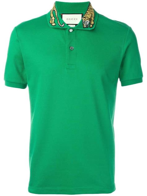 gucci green shirt|green gucci polo shirt.